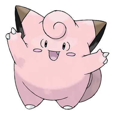 official artwork of clefairy